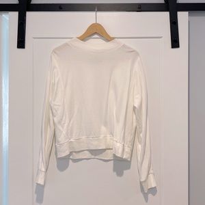 White Everlane Mockneck Sweater